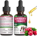 Cat & Dog Urinary Tract Infection 치료 Drops with Cranberry & Natural UTI Medicine - Bladder+Kidney - 최고의 예방 Incontinence & Bladder Stones - 보충 건강 관리 비타민