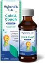Hyland의 Kids Cold와 Cough, Nighttime Cough Syrup Medicine for Kids Ages 2 and up, Decongestant, Sore Throat Relief and Sleeplessness, Common Cold Symptoms의 구호, 4 Fl Oz