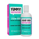 NovaFerrum Yummy 16 Fl Oz | 4세의 액체 철 보충 | 철/Tbsp의 18mg | 글루텐 무료 | 설탕 무료 | 라즈베리 포도