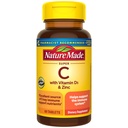 Nature Made Super C, 비타민 C 및 아연 비타민 D3, 면역 지원을위한 다이어트 보충, 60 정제, 60 일 공급