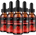 Sugar Six Drops Healthy Formula - 다이어트 보충 드롭 - 추가 강도 SugarSix 액체 드롭, 설탕 6 드롭 리뷰 (5 팩 - 5 개월 공급)