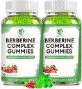 Berberine Complex Gummies- Berberine 와 Ceylon Cinnamon, Turmeric, 우유 이틀 버터 멜론 전체 면역 -120 조사