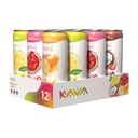 MITRA-9 식물 음료 - 카바 루트 추출 Kava 음료 맛 다양 팩 - Mood 증강 - 식물 기반 - 자연 Calm 및 Clarity (12 Fl. Oz) (12)