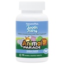 Natures Plus Animal Parade Tooth Fairy Children's Chewables - 자연 바닐라 맛 - 90 동물 모양 정제 - 치과 건강 보충 - 채식주의, 글루텐 무료 - 45 서빙