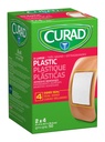 CURAD 플라스틱 접착성 붕대 2" x 4", 자연적인 고무 유액, 600의 팩에서 만드는