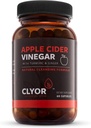 CLYOR Apple Cider Vinegar 알 약 | 심황 및 생강과의 해독 | 건강한 소화, 전문 강도 유기 | 60 500mg ACV Vegan, Kosher | 미국에서 만든