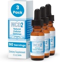 Waiora NCD2 활성화 액체 비석 드롭, 식품 / 음료, 천연 바디 클렌징 및 Immune 지원, 모든 자연, pH 밸런스 비석 액체 드롭 - 3 병 (0.5 oz. ea.) 270 serv.