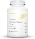 Illuminate Labs Panax 인삼 추출물 캡슐 | 200 mg | 지원 에너지,인지 기능 및 계류 | 세 번째 부품 시험 및 의료 연구