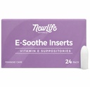 NewLife Naturals Vitamin E Suppositories 38IU - 질 건조 자극 Menopause Atrophy Relief - 모든 천연 에스트로겐 무료 Feminine 케어 - 24 삽입