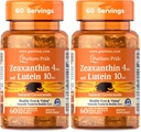 Puritan의 Pride Zeaxanthin 4mg Lutein 10mg, 건강한 눈 및 Vision*, 60 ct (패치 2)