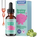 어린이를 위한 JoySpring 브로콜리 보충교재 | Sulforaphane & Bacopa Monnieri Drops | Vegan & Kid-Friendly 서포트