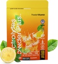 PowderVitamin Electrolytes 분말 플러스 (100 인분) 검은 차 Lemonade Electrolyte 분말 Zero Calorie Keto,0 설탕, Maltodextrin 없음, 1000mg 칼륨, 120mg 칼슘, 120mg 마그네슘, 하이드로 션 분말