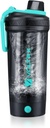 VOLTRX 셰이커 병, 갤런 USB C 충전식 전기 단백질 믹서, 단백질과 식사 교체 쉐이크, BPA 무료, 트리탄, 24oz로 만든