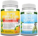 Super Vitamin C Complex Tablets & Lung 서포트 캡슐 콤보 - Targeted Lung Health Support