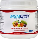 KALA HEALTH MSMPure 과일 펀치 맛있는 조악한 MSM 분말 조각 – 합동 건강, 피부 외관 및 머리 & 못 지원 – 8.8 oz, 유기 황새를 위한 미국 잎 MSM