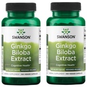 Swanson Ginkgo Biloba 추출물 표준화 된 Delayed-Release Memory Brain Cognitive Function Health Supplement 120 mg (24% flavone 배당체, 6% Terpene lactones) 100 Veggie Drcaps (2 팩)