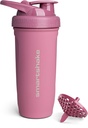 Smartshake 강화 스테인레스 스틸 단백질 셰이커 병 - 비 절연 Unisex 체육관 병 | 금속 셰이커 병 - 900 ml | 30 oz - 누설 나사 - 뚜껑 - DEHP & BPA 무료 (딥 로즈)