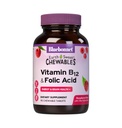 BlueBonnet Nutrition Earth Sweet Vitamin B12 & Folic Acid Chewable Tablets, Soy-Free, 글루텐 프리, 라즈베리 90 카운트 (1 팩)