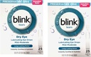 Blink Tears 부식방지제 자유로운 윤활 눈 하락 25 ct 0.01 fl oz EA (0.4 mL EA) (2의 포장)