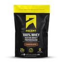 Ascent 100 % Whey Protein Powder - 포스트 운동 Whey Protein Isolate, Zero 인공 향 및 감미료, 글루텐 무료, 5.5g BCAA, 2.6g Leucine, 필수 아미노산, 초콜릿 2 lb