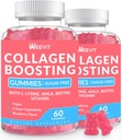 교원질 부스트 Gummies, L-Lysine, Amla, Biotin, 비타민 C, A, E의 교원질 부스터 Gummies를 가진 여자를 위한 Vegan 교원질 Gummies 머리 피부 못을 위한 보충교재
