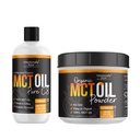 MCT 기름 분말과 순수한 C8 MCT 기름 뭉치