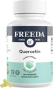 FREEDA Quercetin 500mg - Histamine & Immune 지원, 심장 건강 & 산화를 억제하는 이익을 위한 순수한 Quercetin 보충교재 - 글루텐 자유로운, 성인 Kosher 증명된 (60의 캡슐)를 위한 Vegan 건강 보충교재