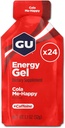 GU Energy Original Sports Nutrition Energy Gel, Vegan, Gluten-Free, Kosher 및 모든 운동을위한 Dairy-Free On-the-Go Energy, 24Count, Cola Me-Happy