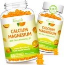 비타민 D3와 K2를 가진 칼슘 마그네슘 아연 Gummies, Immune와 Calm Mood, Vegan 오렌지 풍미 120 Gummies를 위한 높은 흡수 마그네슘 Glycinate 칼륨