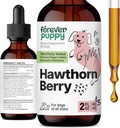 개를위한 영원히 강아지 호손 베리 드롭 - 개를위한 산화 방지제 지원 Tincture w / 호손 베리 - 행복한 애완 동물을위한 액체 심장 건강 보충 - 보존 및 인공 색상 - 2 oz