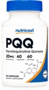 Nutricost PQQ (Pyrroloquinoline Quinone) 20mg, 60 캡슐 - 채식 캡슐, 비 GMO, 글루텐 무료