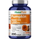 NusaPure 호박씨 기름 1000mg 200 Softgel 캡슐 (비 GMO, Soyfree) 자연적인 Occurring Phytosterols