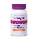 비타민 C를 가진 Barimelts 철, 90의 빠른 용해 정제 (1 달 공급), 여자를 위한 설탕 자유로운 Bariatric 철 보충교재, 자연적인 오렌지 풍미