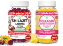 Lunakai USA Made Shilajit & Collagen Extra Strength Gummies Bundle – 에너지, 모발, 피부, 손톱 지원 – 맛있고 비 GMO