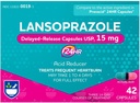Rite Aid Lansoprazole 15mg - 42의 캡슐, 산성 흡진기 지연된 방출 캡슐 USP의 Heartburn 기복과 산성 Reflux의 기복의 24 까지 시간
