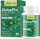 1000 MG Gentle Detox Cleanse, High-Potent, Gut Cleanse & Detox Capsules for Women & Men, Natural Detoxification, Colon, Liver, Antioxidant & Digestive Support, 60 캡슐