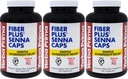 Yerba Prima Fiber Plus Senna Capsules, 180 Count (Pack of 3) - 118 Gentle Overnight Relief, USA Made, Non-GMO, Short-Term Use to Restore Regularity 사용