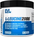 Evlution Nutrition L-Leucine 2000 - 단백질 합성, 회복 및 근육 지원 - 성능 및 에너지 - 2000mg L-Leucine - 글루텐 무료 & Vegan - 불쾌한 다이어트 보충 분말 - 100 서빙