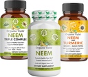 Premium Neem & Turmeric Supplement Bundle – 피부 건강, 면역 및 정화 지원을위한 2-in-1 캡슐 공식
