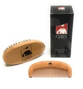 G.B.S 남자의 100 % Boar Bristle Beard Brush & Natural Wood Beard Comb Hair Mustache 면도 브러쉬 얼굴 헤어 브러시 휴대용 및 여행 친화적 인