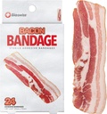 BioSwiss Kids Bandages, Bacon 모양의 자동 접착 붕대 세트, 라텍스 무료, Sterile Wound Care, 24 카운트