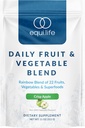 Equilife 매일 과일 & 야채 혼합, Superfood 산화제 보충교재, 비타민 C, 섬유 및 9개의 정유 아미노산을 가진 Crisp 사과 풍미는, 에너지, 낮은 설탕, 채식주의자, 30의 서빙을 지원합니다