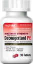 HealthA2Z® Decongestant PE | Phenylephrine HCl 10 mg | 최대 강도 | 비-Drowsy Nasal & Sinus Congestion Relief Due to Cold & 알레르기 (90 개)
