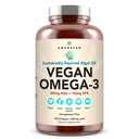 AMANDEAN Vegan 오메가 3 보충. Premium Fish Oil 대안. 조류 DHA 및 EPA. Carrageenan 무료 Softgels. Algal 필수 지방산. 식물 기반 심장, 두뇌, 눈, 피부, 면역 지원. (120ct)