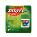 Zyrtec 알레르기 완화 (10 mg), 90 정제