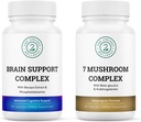 Mindful 초점 뭉치 - 7 Mushroom Complex & Cognitive Clarity와 Nootropic 증진을 위한 두뇌 지원