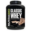 NutraBio Classic Whey Protein Powder- 25G Protein Per Scoop -No Fillers, 인공 색소, 보존제 - 낮은 글리세라이드 지수 - (크롤락 땅콩 버터, 5 파운드)