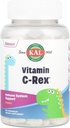 어린이를 위한 KAL C-Rex Chewable 비타민 C, 로즈 HIPS, Rutin & Acerola, Tasty Orange, Fructose Free, Chewable Tablet에서 Bioflavonoids를 가진 면역 지원 보충교재