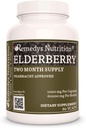 Remedy의 영양 Elderberry | 1,000 mg, 60 Vegan 캡슐 초본 다이어트 보충 | 2 개월 공급