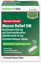 HealthCareAisle Guaifenesin 1200 mg Dextromethorphan Hydrobromide 60 mg Extended Release Tablets - 42 Count - Mucus Relief Expectorant and Cough Suppressant Chest Congestion Relief에 대한 공식화